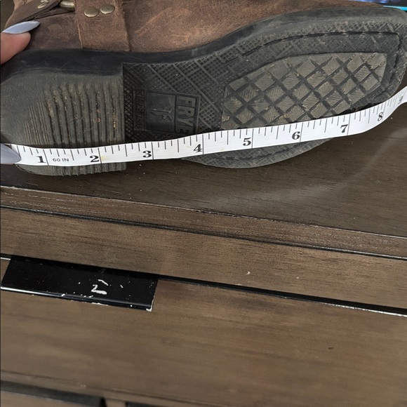 Frye Dark Brown Youth HARNESS PULL ON Boots - Picture 8 of 10